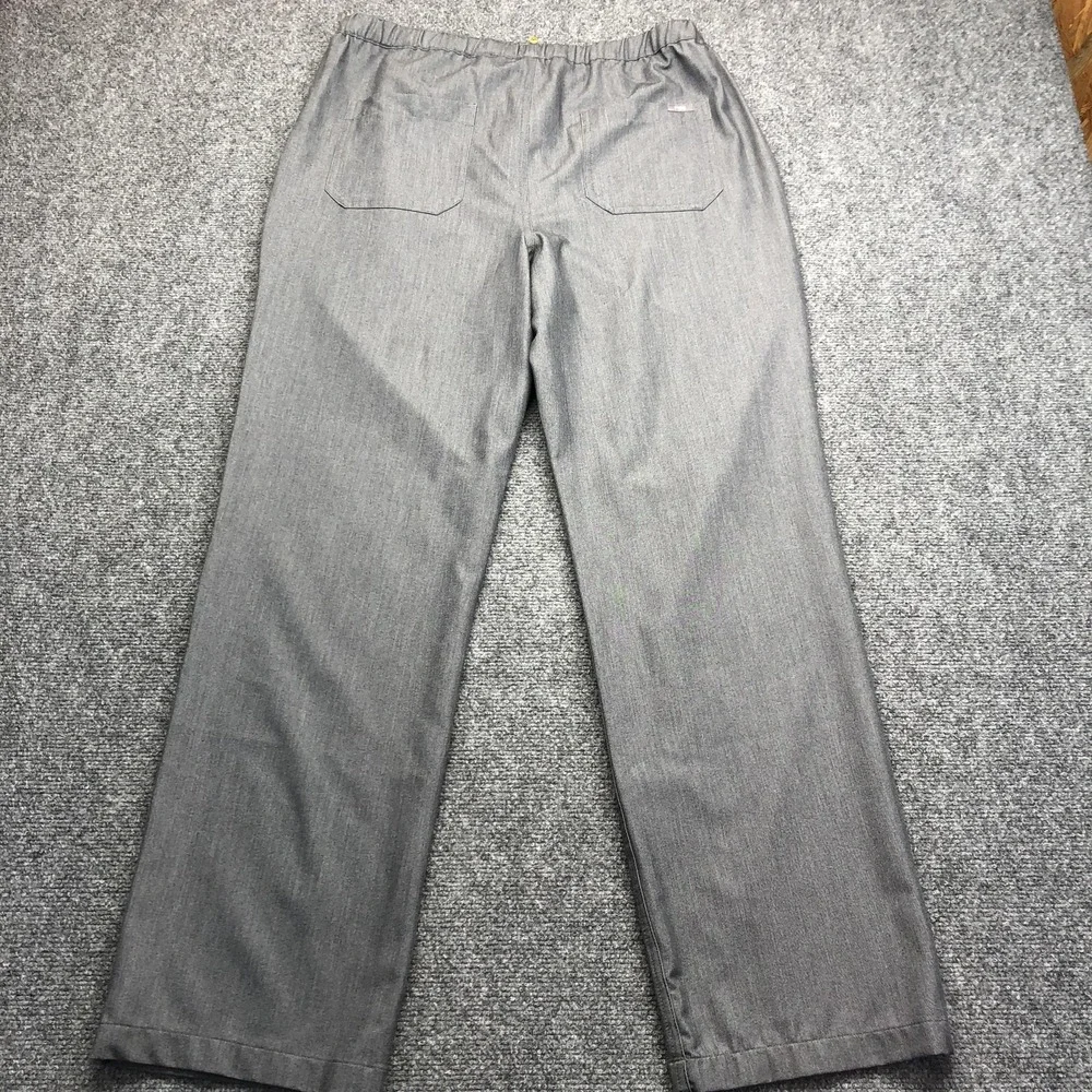 FIGS Scrub Pants Mens Large Gray Technical Collection Elastic Waist Drawstring